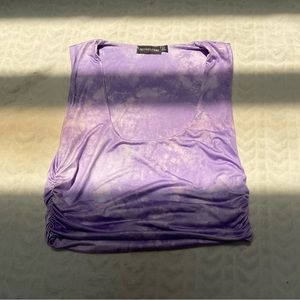 Purple Tie Dye Crop Top